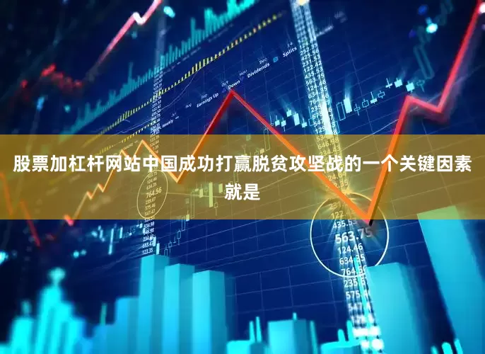 股票加杠杆网站中国成功打赢脱贫攻坚战的一个关键因素就是